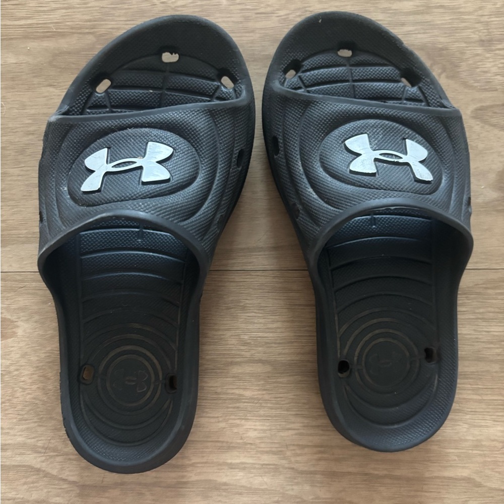 Under Armour Black Slide Sandals